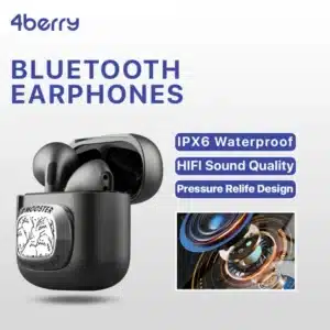 ایربادز بیسیم 4berry مدل D02 مقاوم در برابر رطوبت و عرق