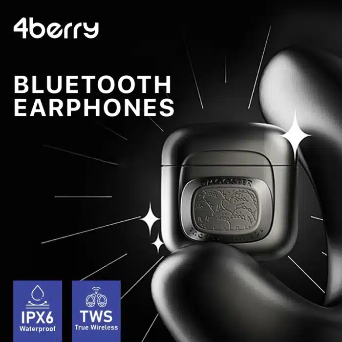 ایربادز بیسیم 4berry مدل D02 با فناوری TWS و استاندارد IPX6