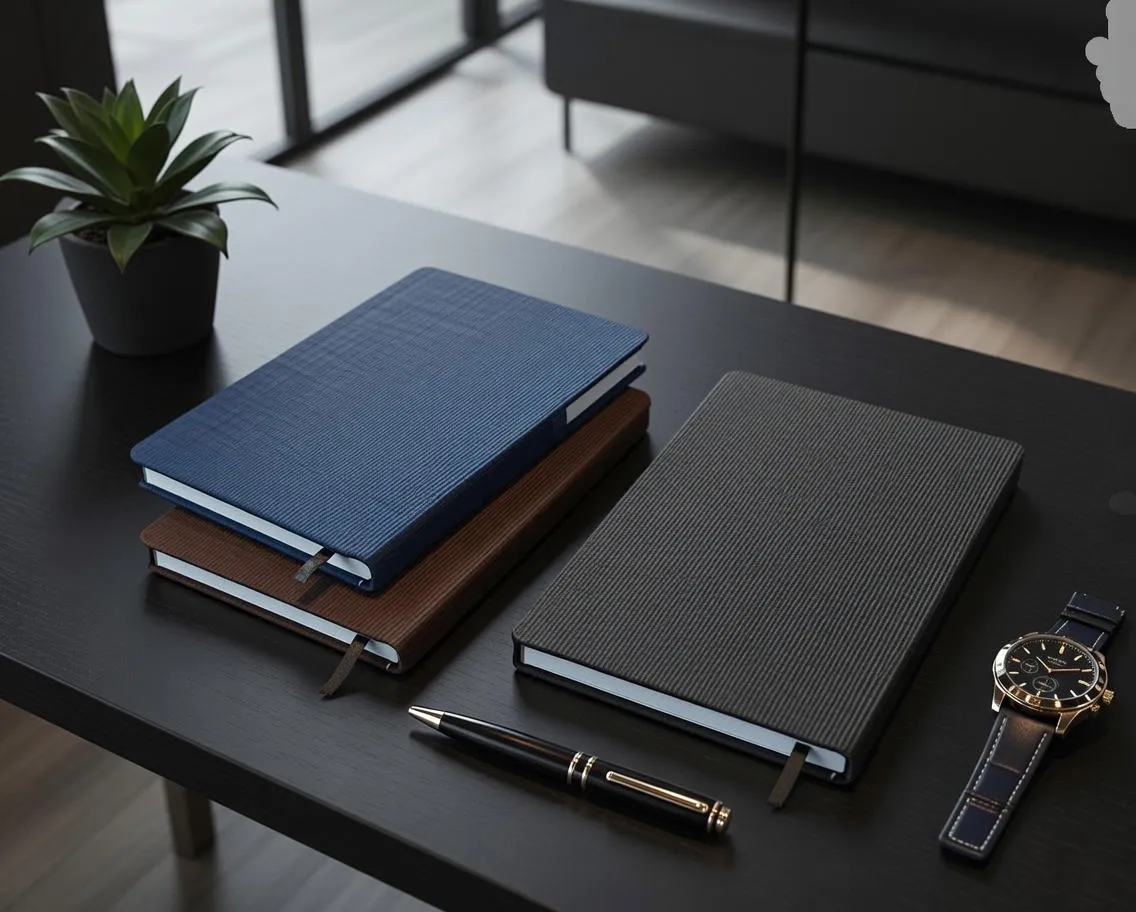 سررسید وزیری 1405 لاین با جلد چرمی و صحافی دوختی