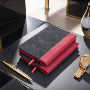 سررسید اروپایی 1405 – آوا – جلد طوسی قرمز