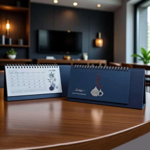 تقویم رومیزی آبگینه افقی